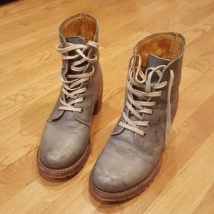 FRYE sabrina 6g lace-up leather boots